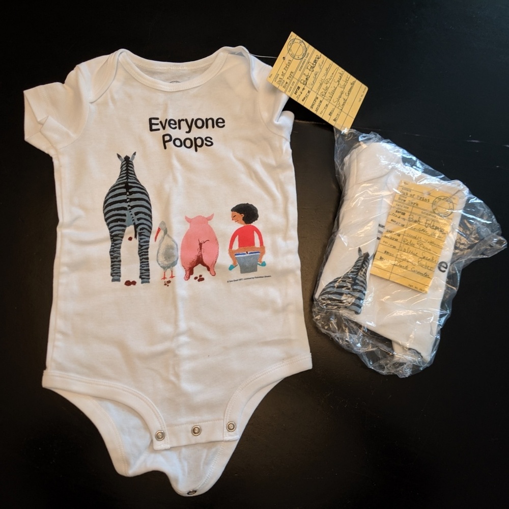 Out of Print Book Onsies